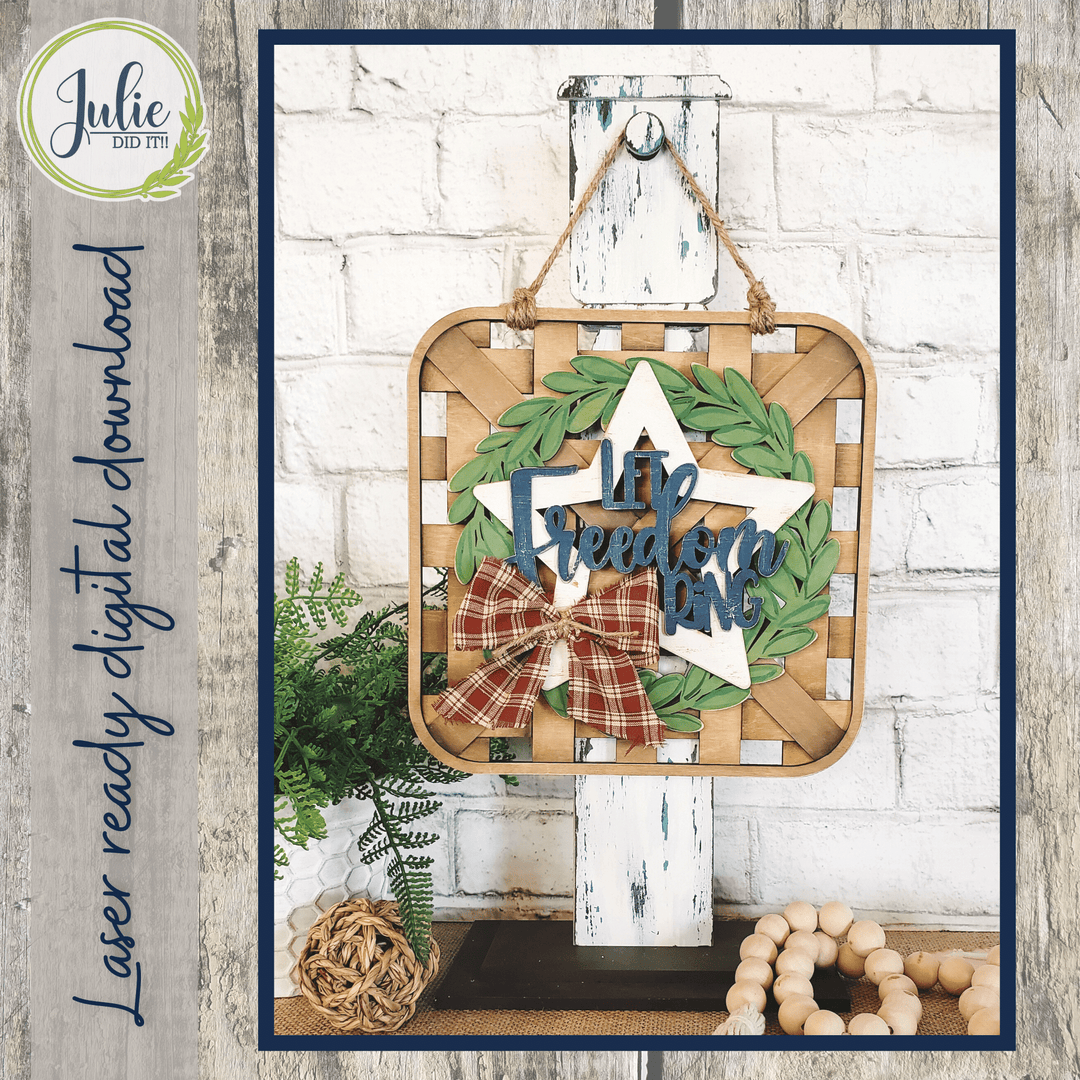 Julie Did It Studios Let Freedom Ring Wreath