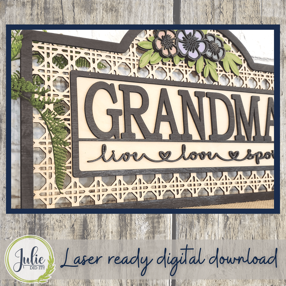 Julie Did It Studios Live Love Spoil Mother's Day Sign
