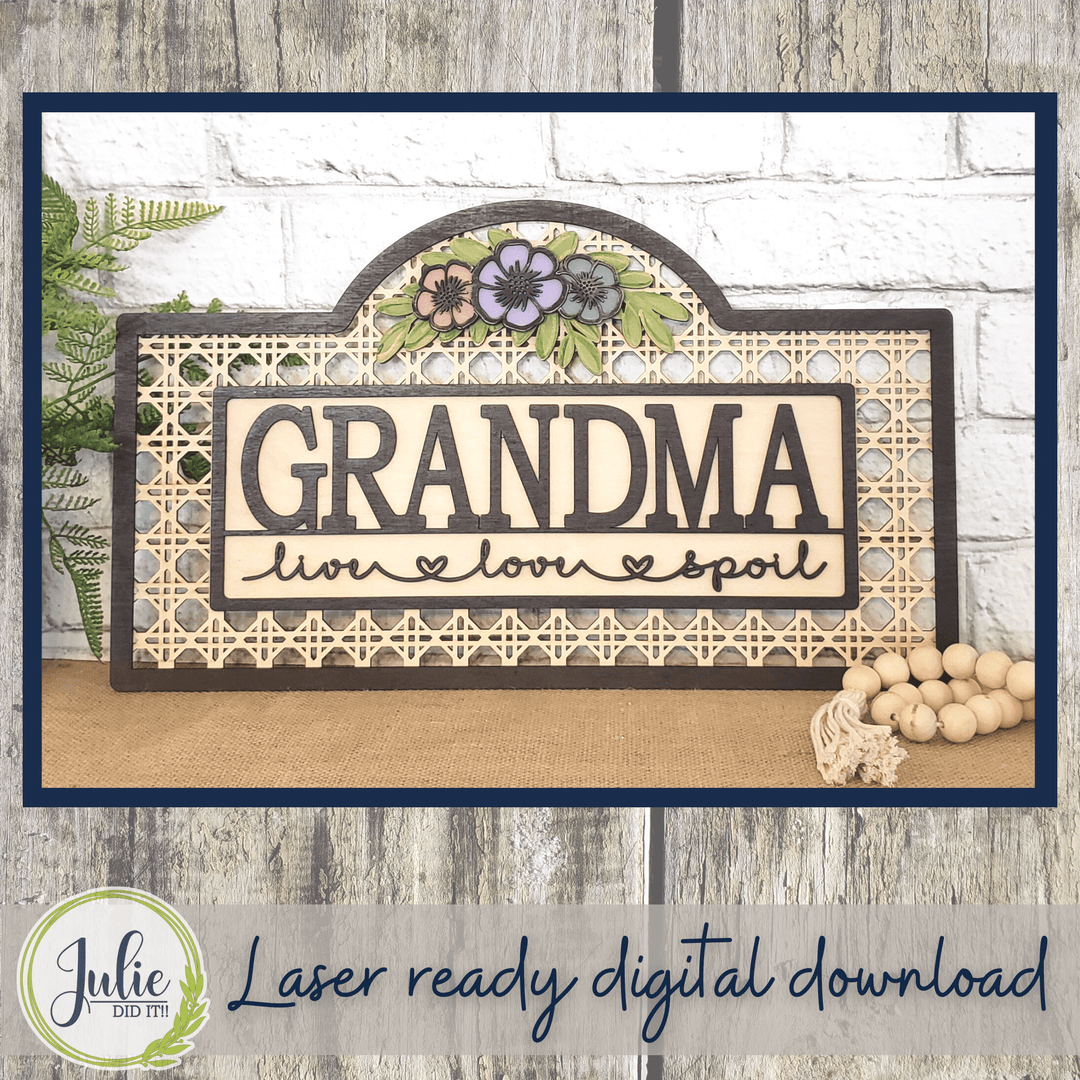 Julie Did It Studios Live Love Spoil Mother's Day Sign - March 2022 Design Subscription