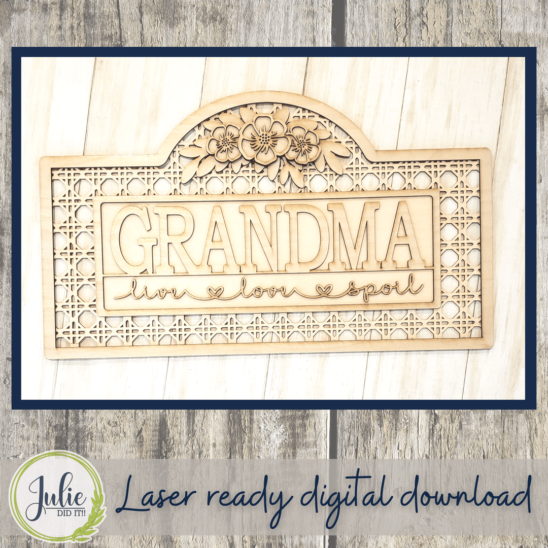 Julie Did It Studios Live Love Spoil Mother's Day Sign - March 2022 Design Subscription