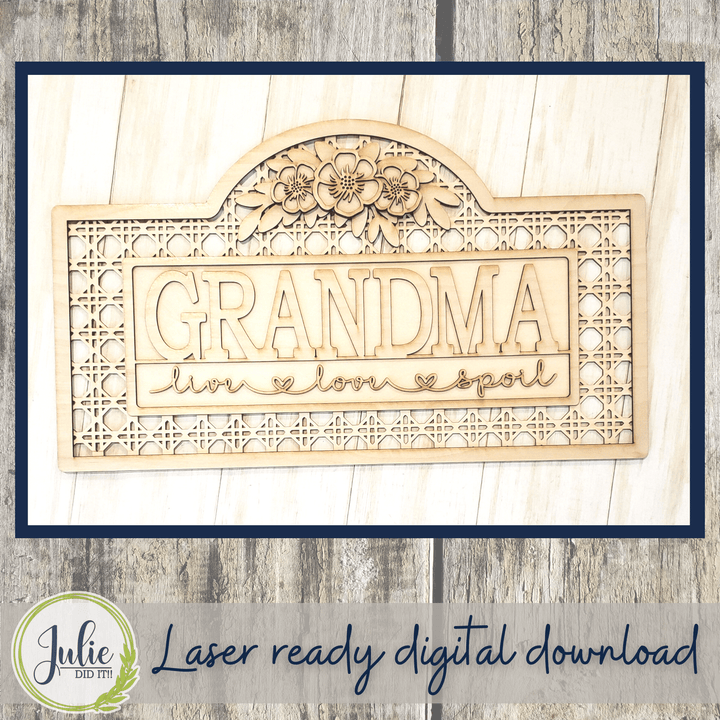 Julie Did It Studios Live Love Spoil Mother's Day Sign - March 2022 Design Subscription