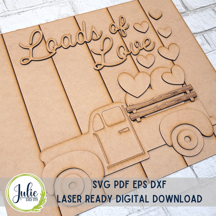 Julie Did It Studios Loads of Love Extra Large Leaner