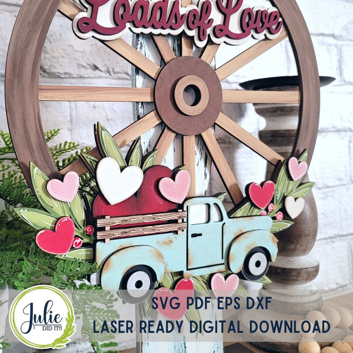 Julie Did It Studios Loads of Love Overlay for the Interchangeable Wagon Wheel