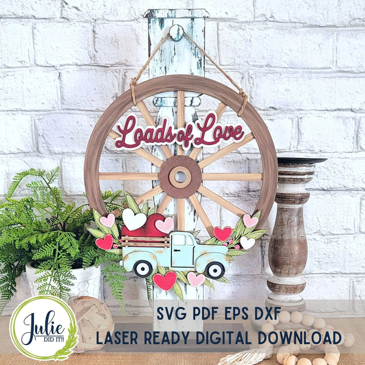 Julie Did It Studios Loads of Love Overlay for the Interchangeable Wagon Wheel
