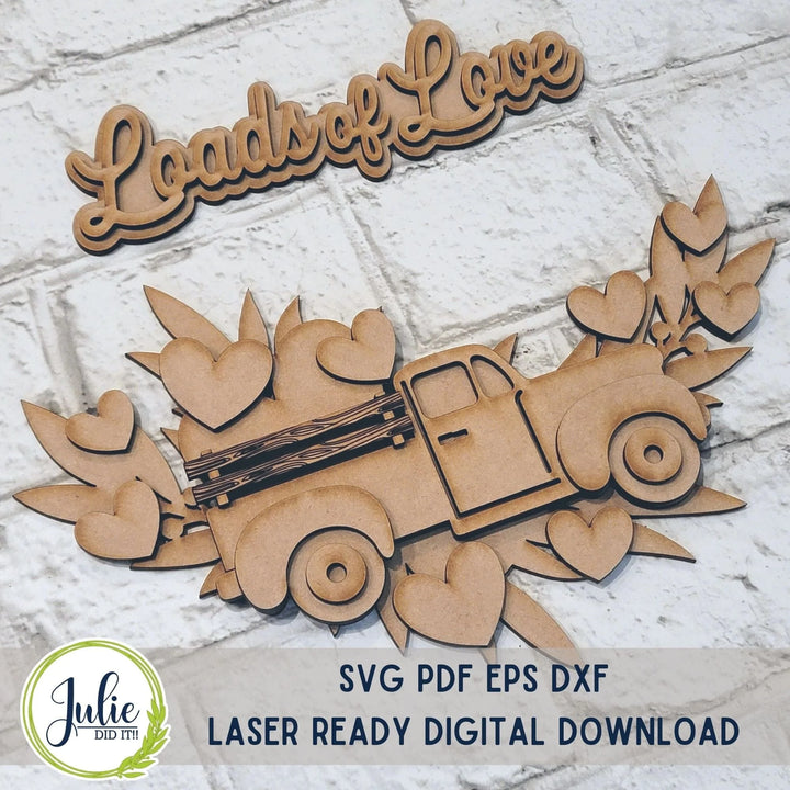 Julie Did It Studios Loads of Love Overlay for the Interchangeable Wagon Wheel