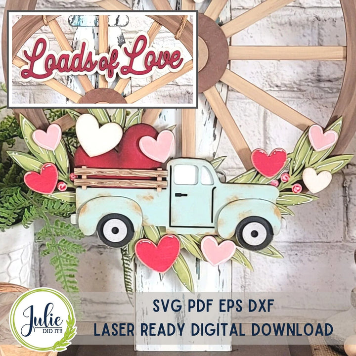 Julie Did It Studios Loads of Love Overlay for the Interchangeable Wagon Wheel