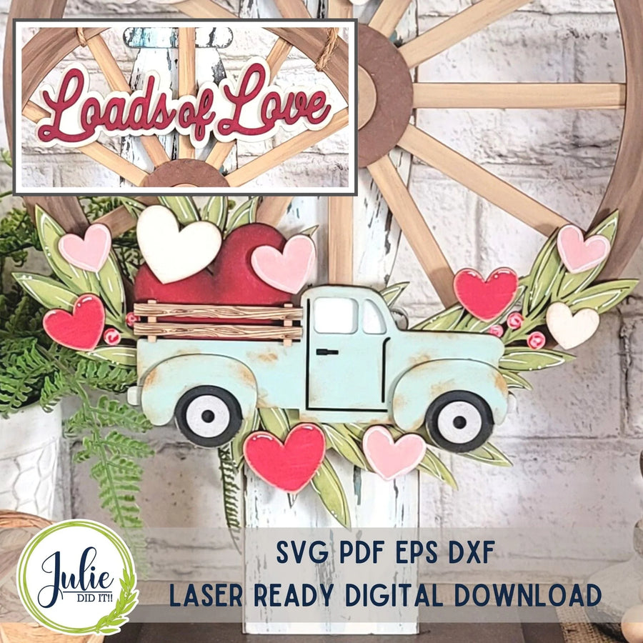 Julie Did It Studios Loads of Love Overlay for the Interchangeable Wagon Wheel