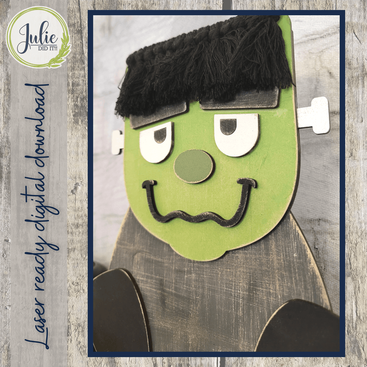 Julie Did It Studios Macrame Frankenstein Shelf Sitter