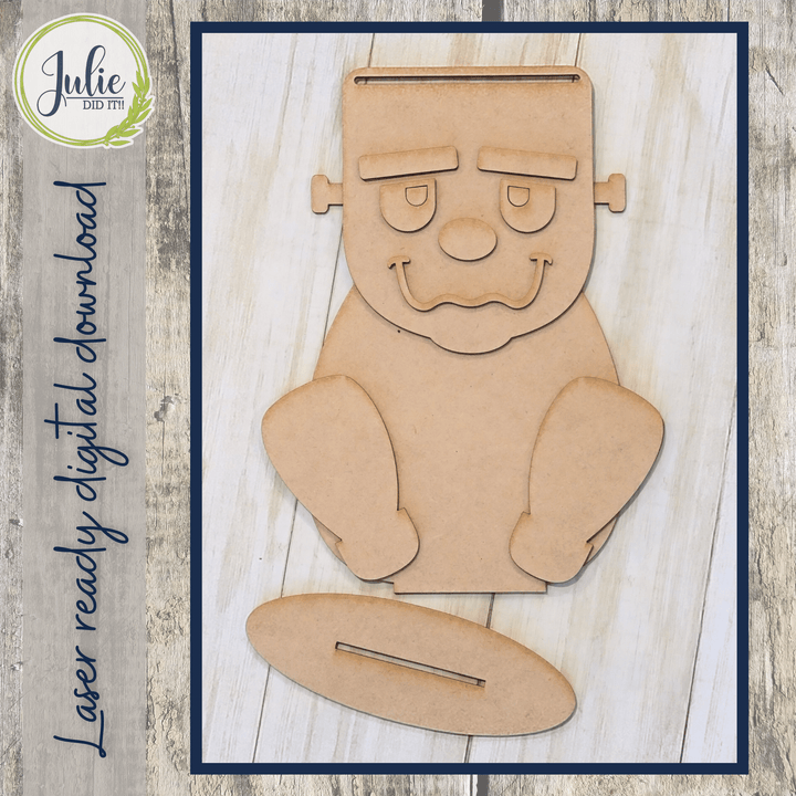 Julie Did It Studios Macrame Frankenstein Shelf Sitter