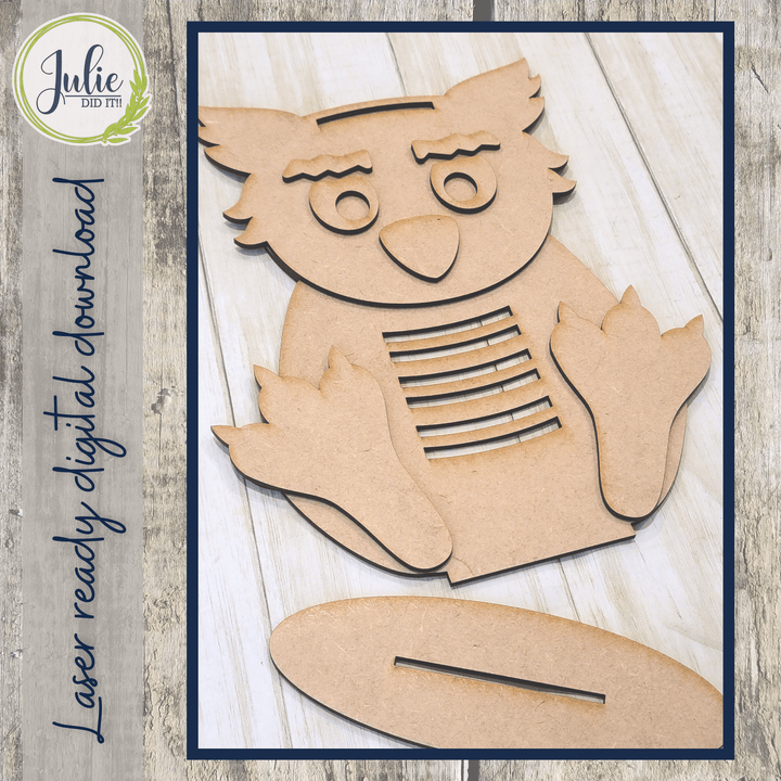 Julie Did It Studios Macrame Owl Shelf Sitter