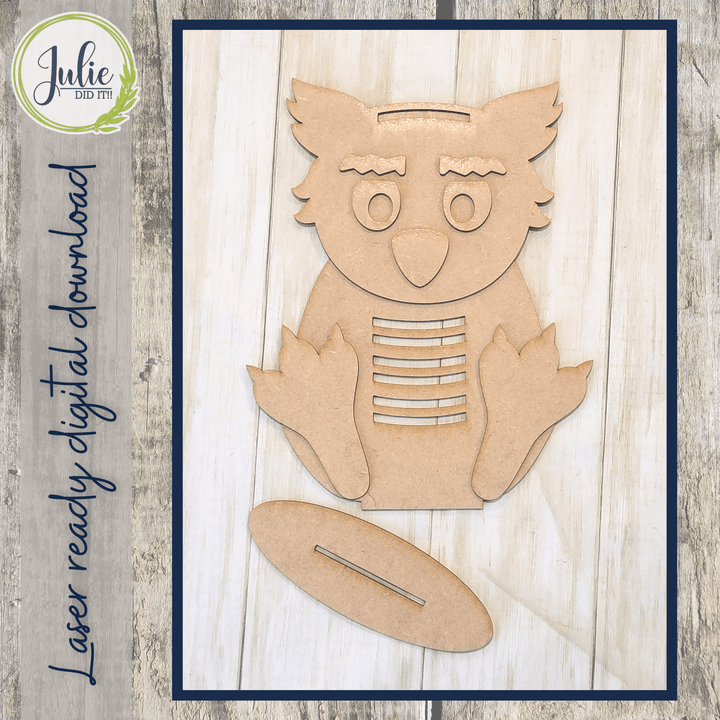 Julie Did It Studios Macrame Owl Shelf Sitter