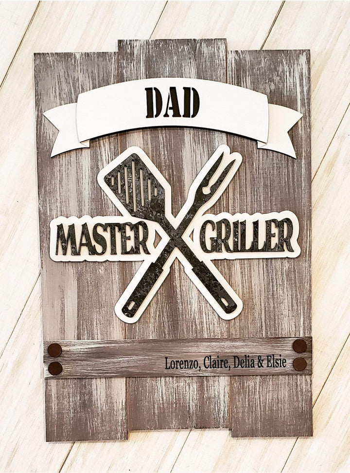 Julie Did It Studios Master Griller Sign for Father's Day