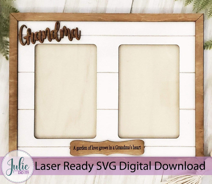 Julie Did It Studios Mother's Day Double Photo Frame- February 2021 SVG Subscription