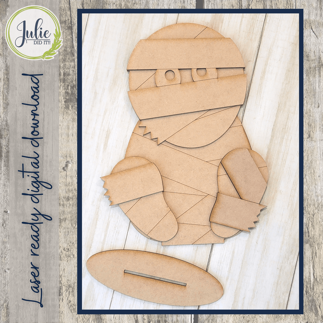 Julie Did It Studios Mummy Shelf Sitter - August 2022 Design Subscription