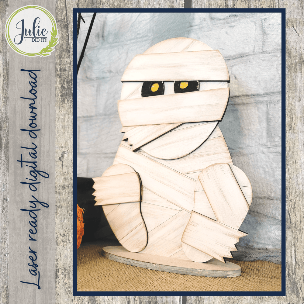 Julie Did It Studios Mummy Shelf Sitter - August 2022 Design Subscription