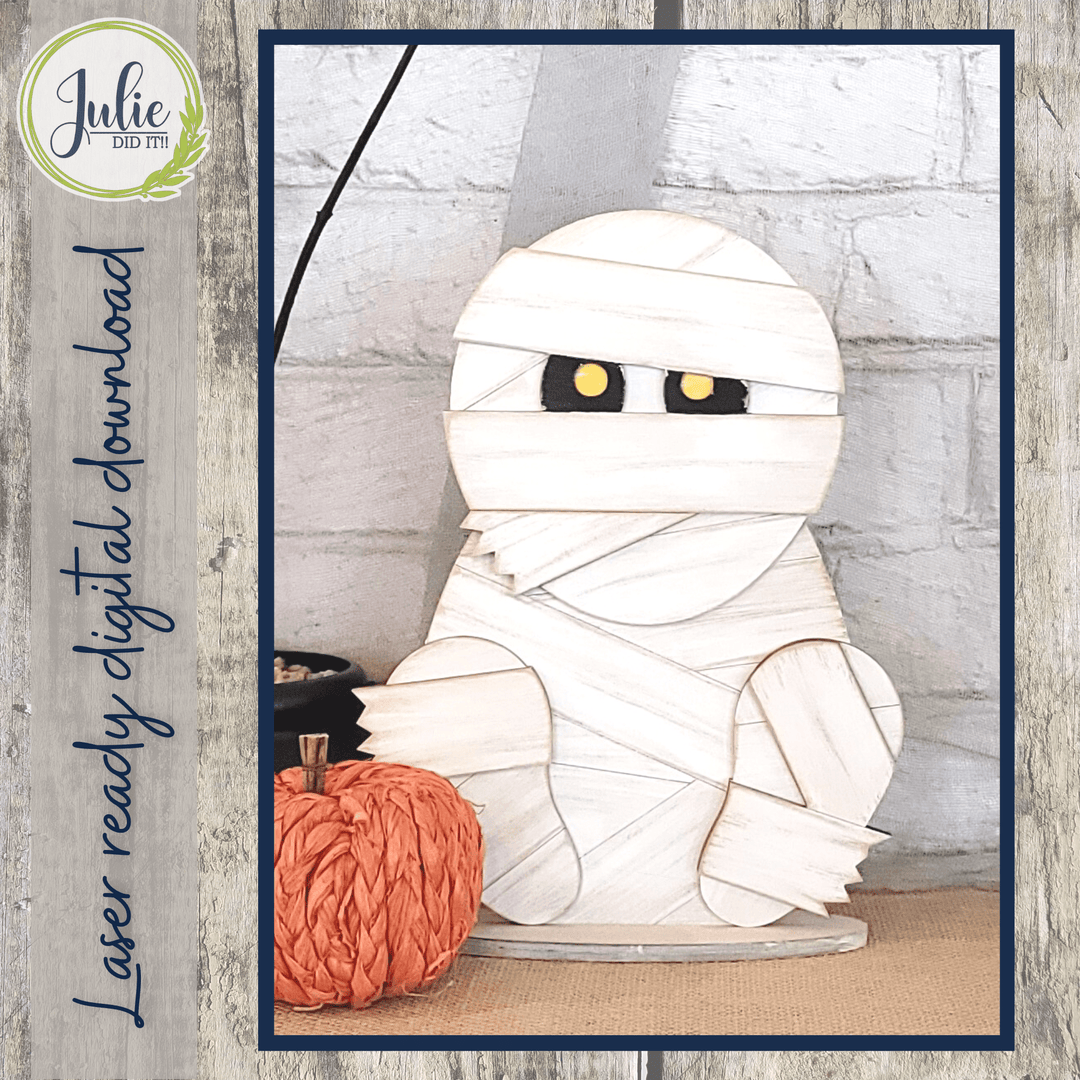 Julie Did It Studios Mummy Shelf Sitter - August 2022 Design Subscription