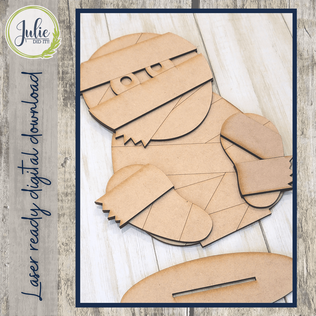 Julie Did It Studios Mummy Shelf Sitter - August 2022 Design Subscription