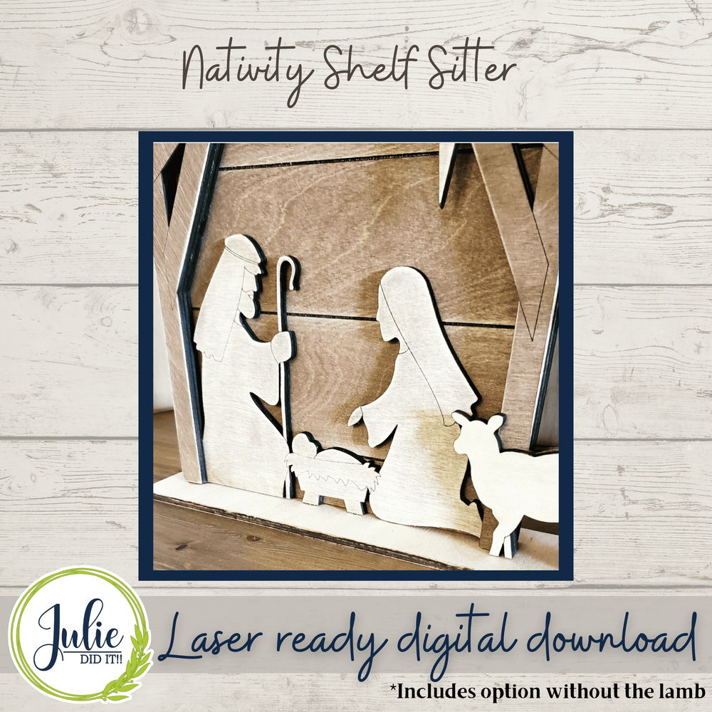 Julie Did It Studios Nativity Shelf Sitter