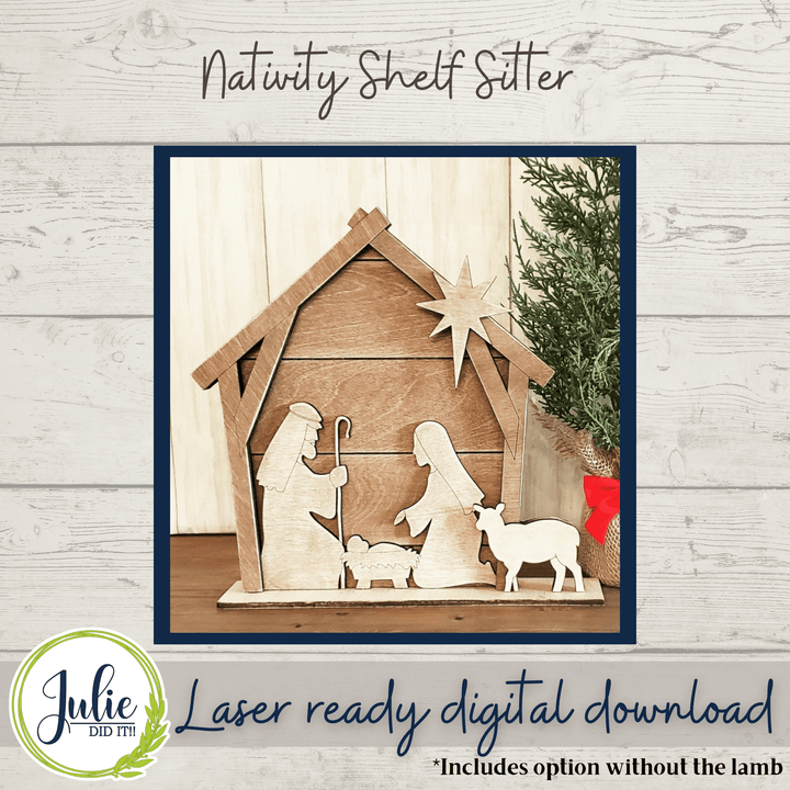 Julie Did It Studios Nativity Shelf Sitter