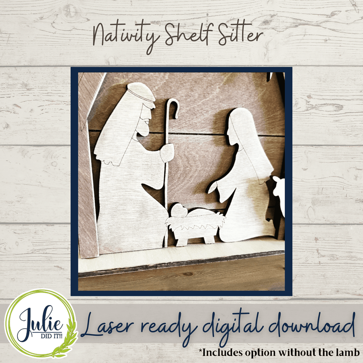 Julie Did It Studios Nativity Shelf Sitter