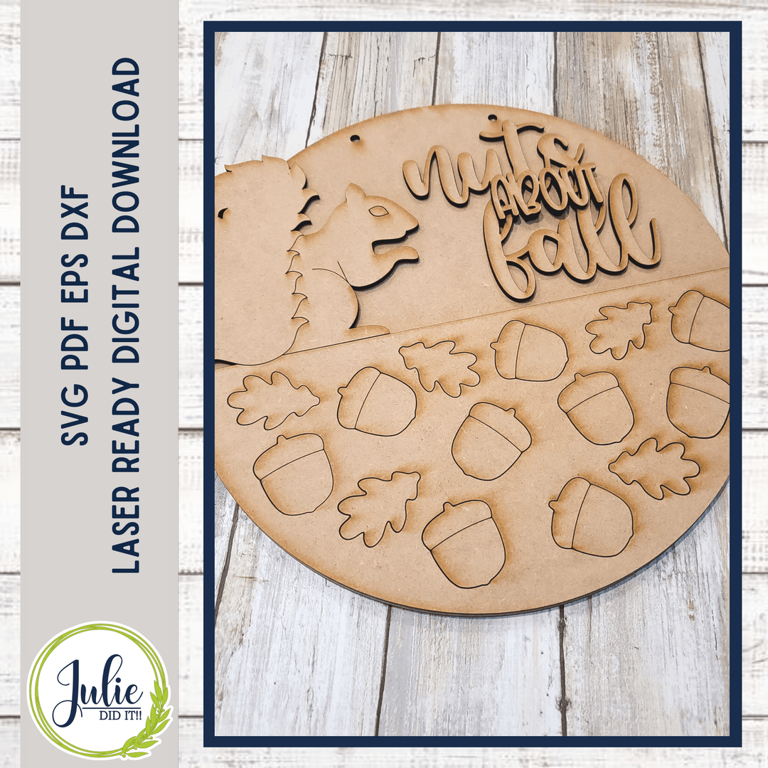 Julie Did It Studios Nuts About Fall 10.5" Sign