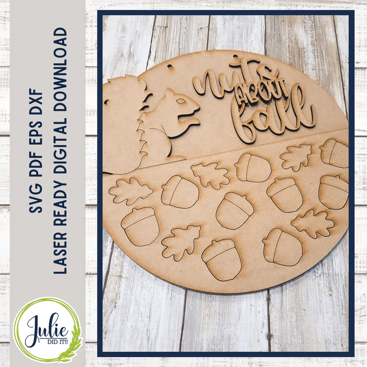 Julie Did It Studios Nuts About Fall 10.5" Sign