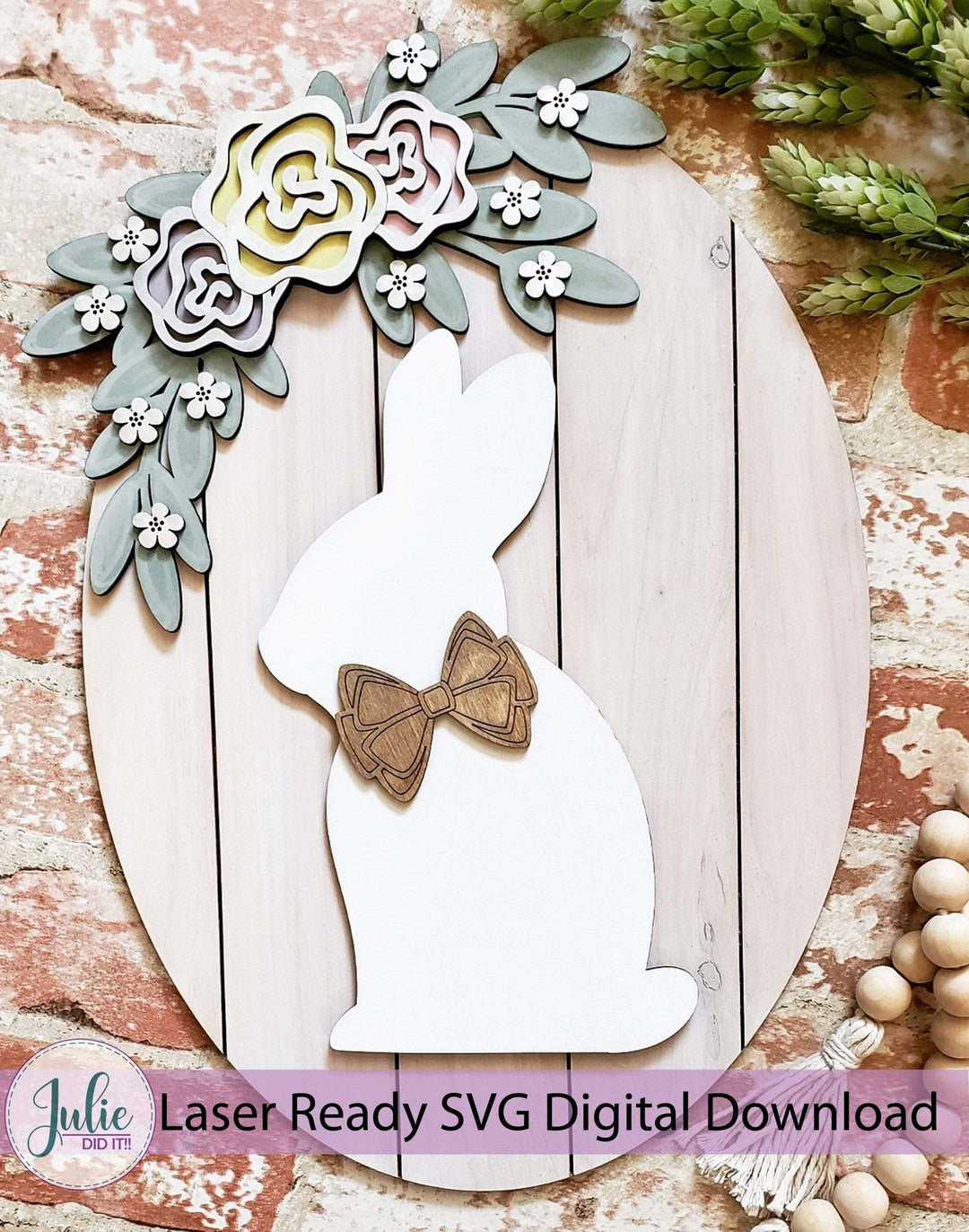 Julie Did It Studios Rabbit Shiplap Signs - February 2021 SVG Subscription