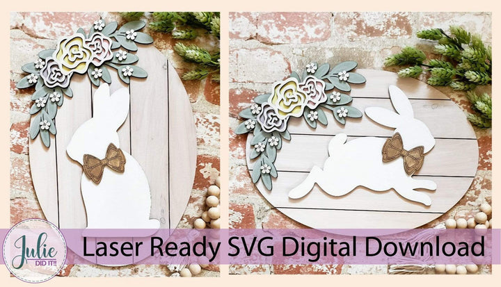 Julie Did It Studios Rabbit Shiplap Signs - February 2021 SVG Subscription