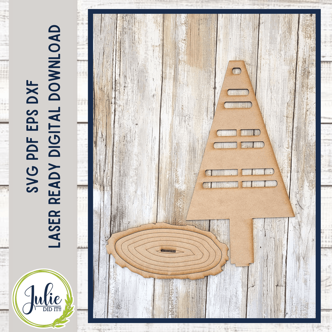 Julie Did It Studios Rag Tie Tree Shelf Sitters - November 2022 Design Studio