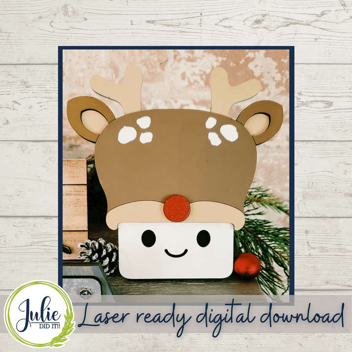 Julie Did It Studios Reindeer Tiered Tray - August 2021 SVG Subscription