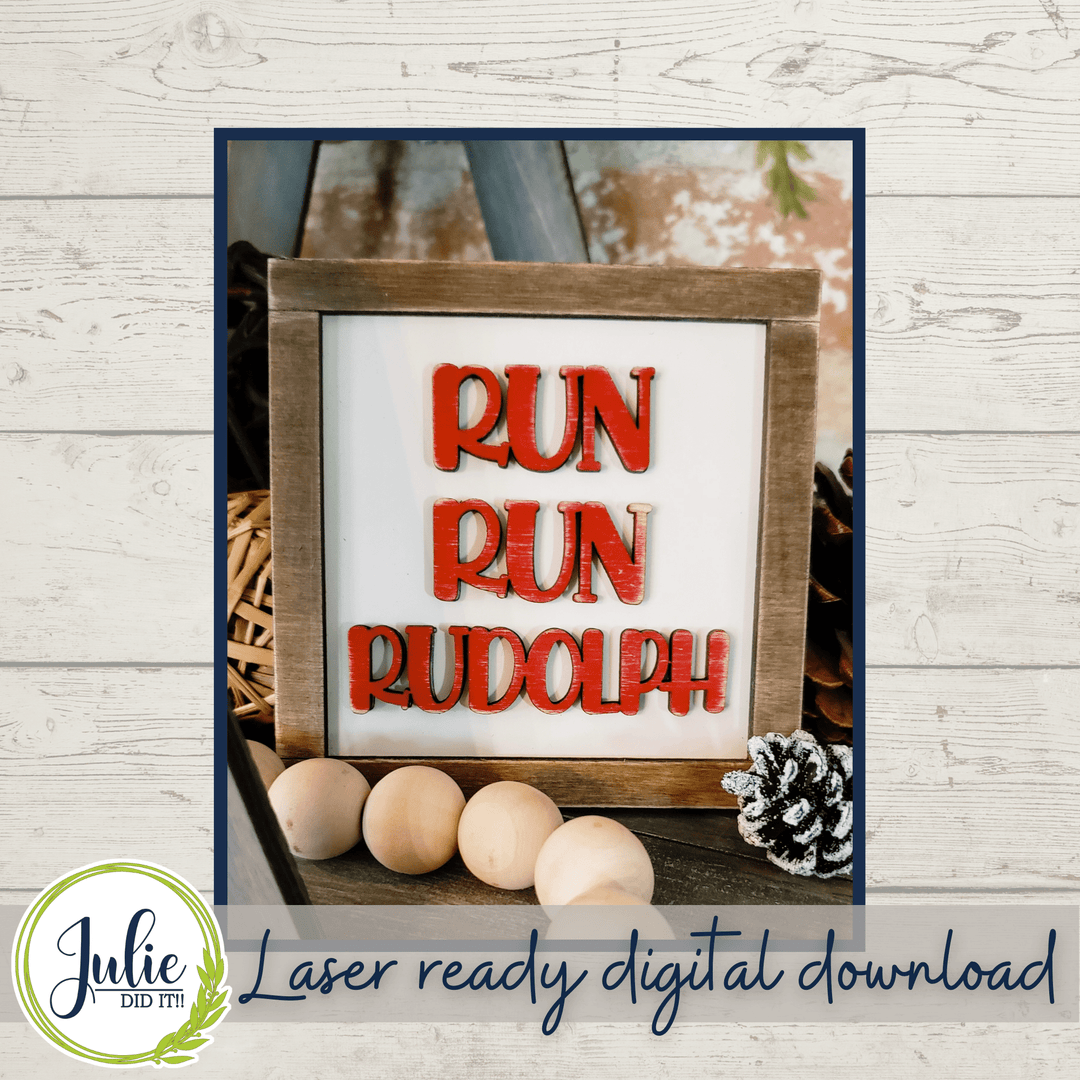 Julie Did It Studios Reindeer Tiered Tray - August 2021 SVG Subscription