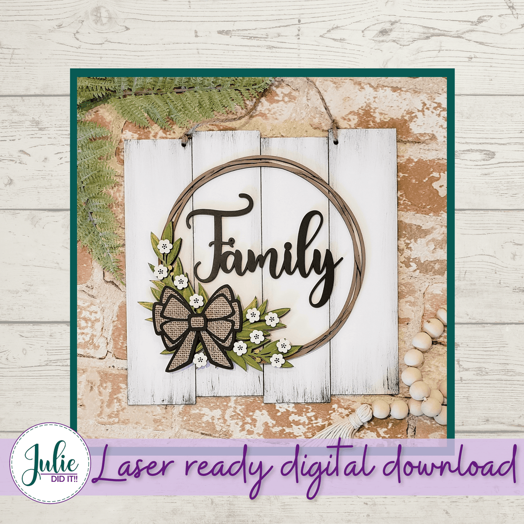 Julie Did It Studios Rustic Welcome Sign - May 2021 SVG Subscription