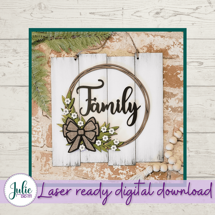 Julie Did It Studios Rustic Welcome Sign - May 2021 SVG Subscription