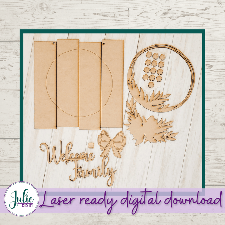 Julie Did It Studios Rustic Welcome Sign - May 2021 SVG Subscription