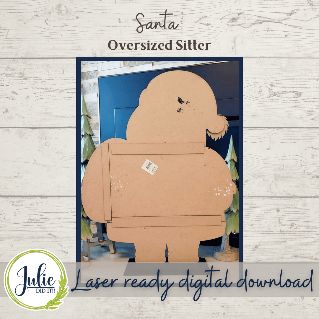 Julie Did It Studios Santa and Mrs. Claus Oversized Sitter Bundle