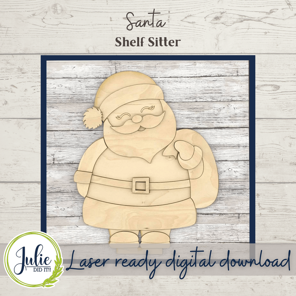 Julie Did It Studios Santa Clause Shelf Sitter