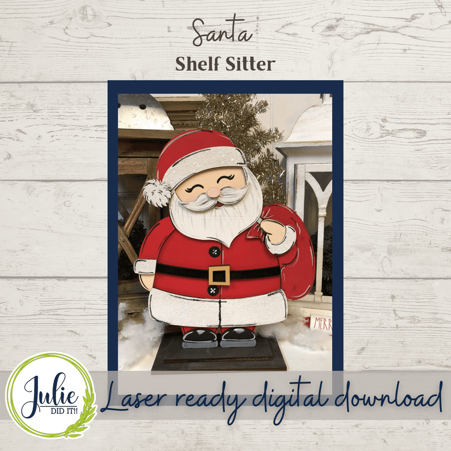 Julie Did It Studios Santa Clause Shelf Sitter