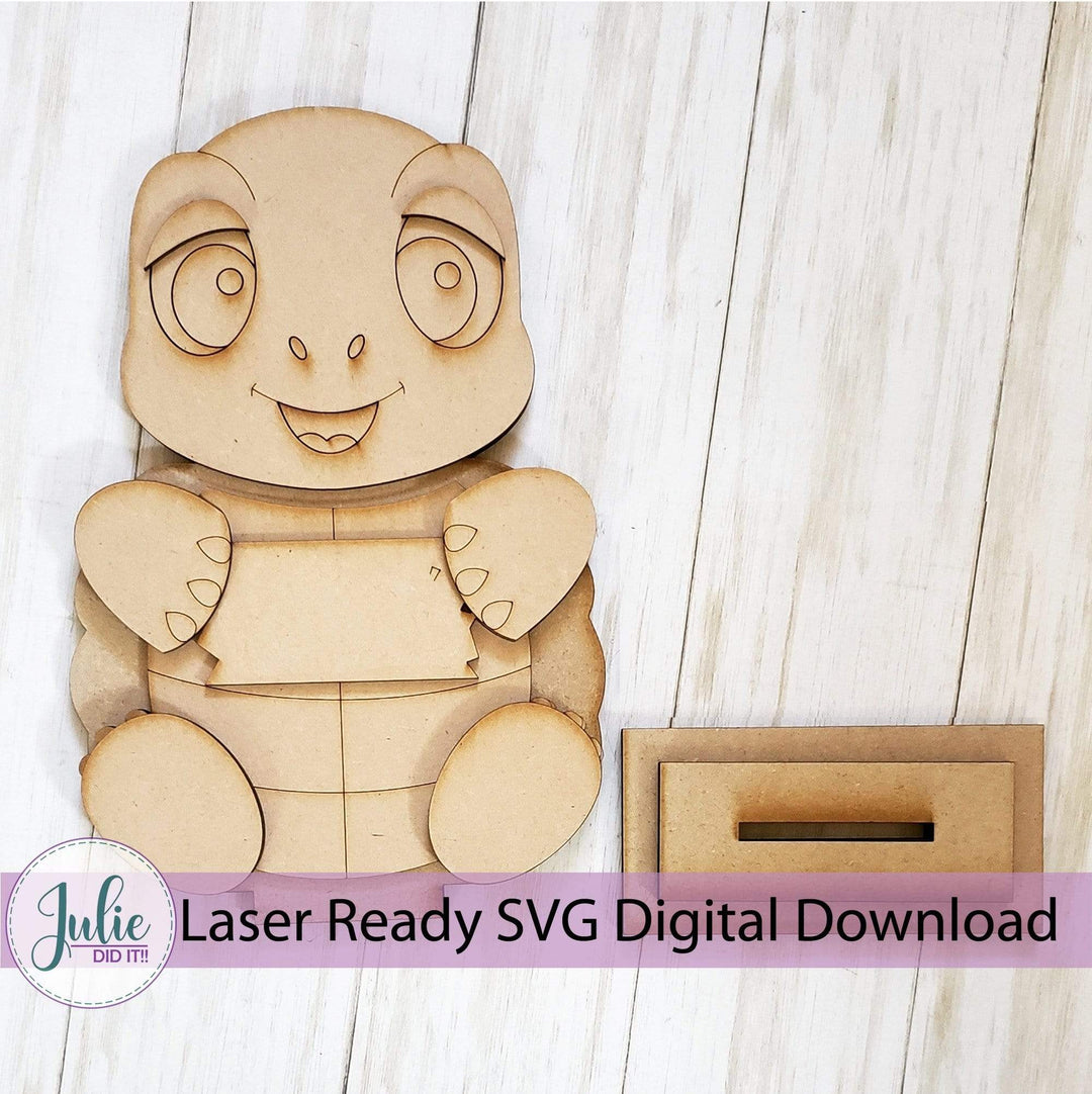 Julie Did It Studios Shelf Sitter Digital SVG Turtle Shelf Sitter