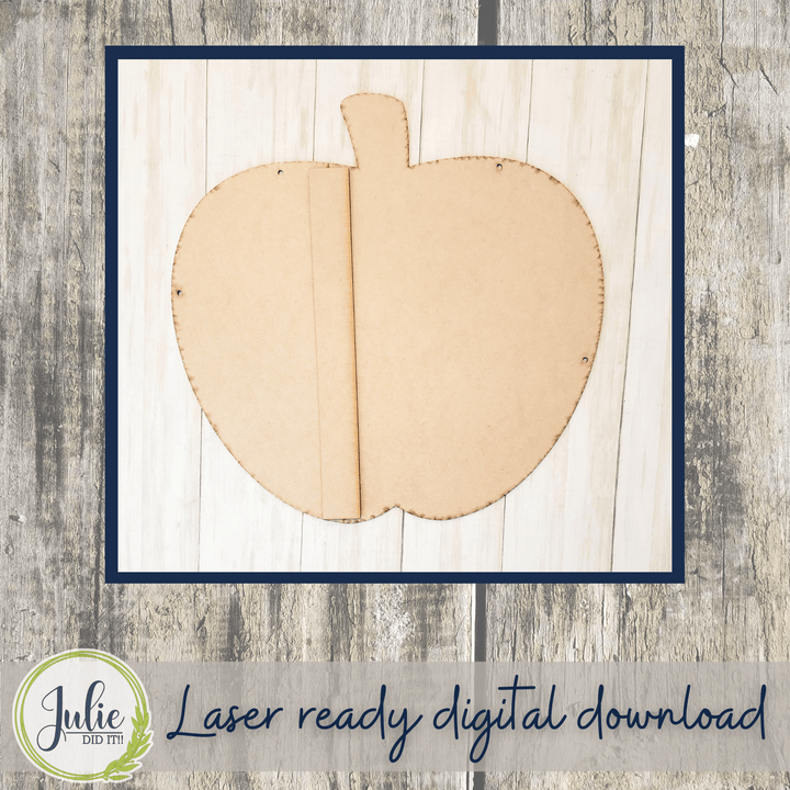 Julie Did It Studios Shiplap Apple Door Hanger
