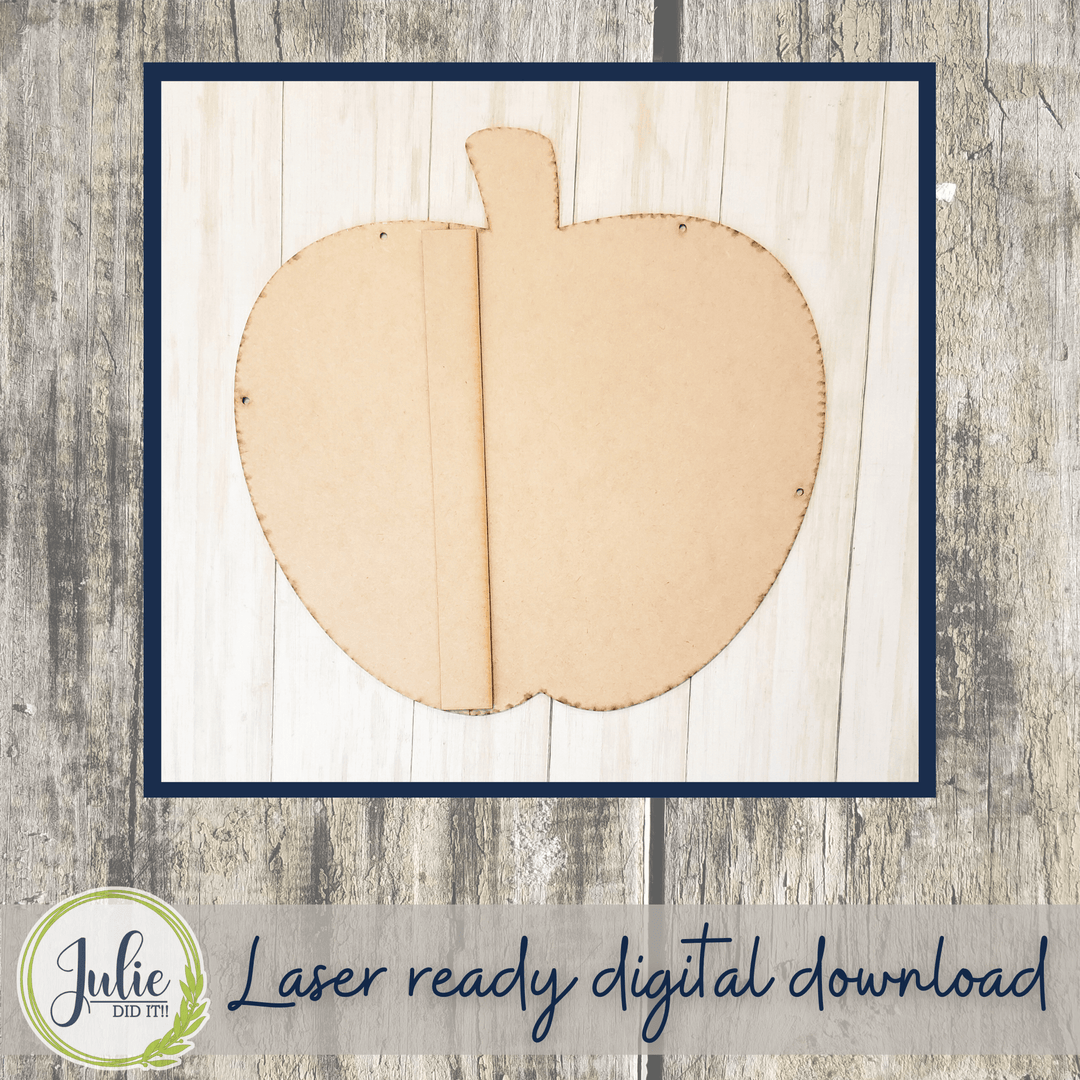Julie Did It Studios Shiplap Apple Door Hanger - July 2022 Design Subscription