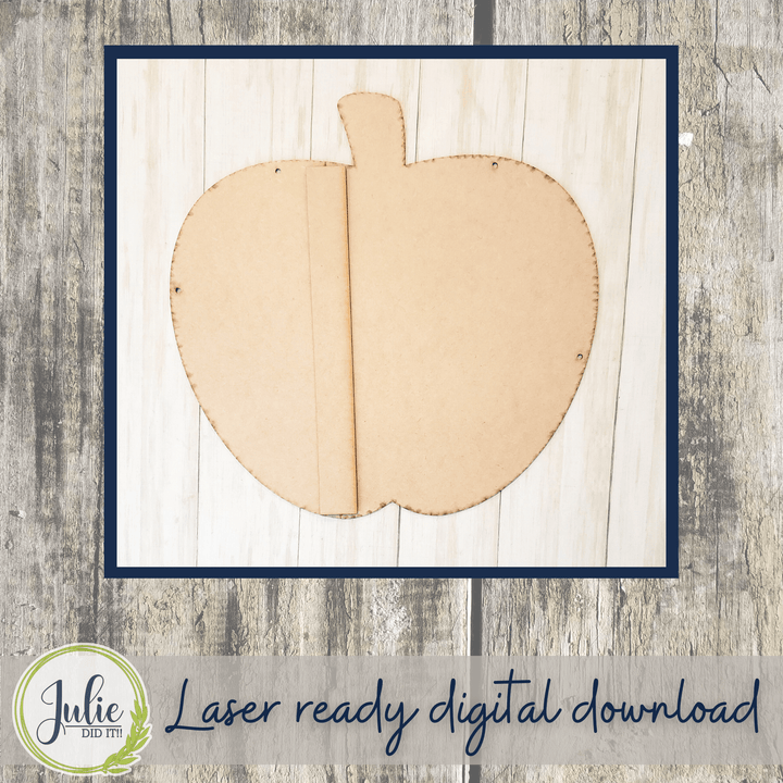 Julie Did It Studios Shiplap Apple Door Hanger - July 2022 Design Subscription