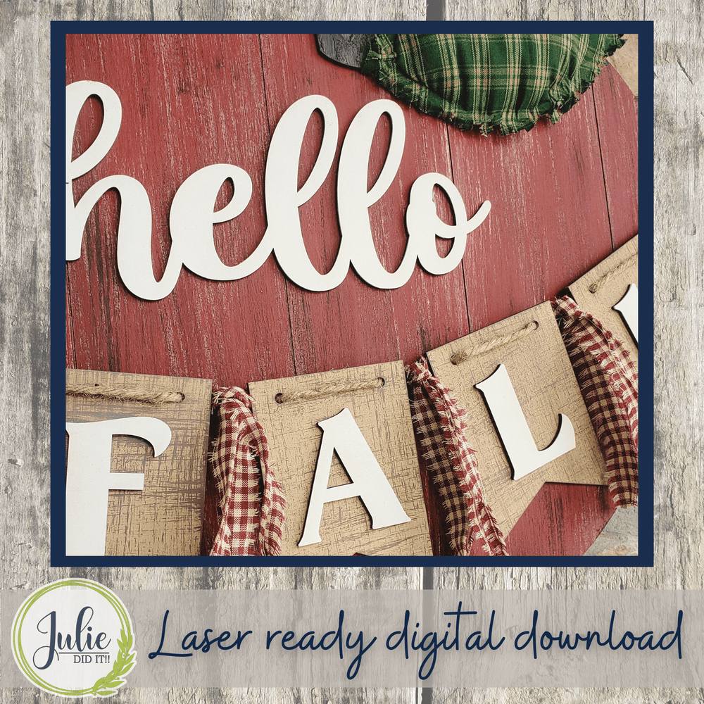 Julie Did It Studios Shiplap Apple Door Hanger - July 2022 Design Subscription
