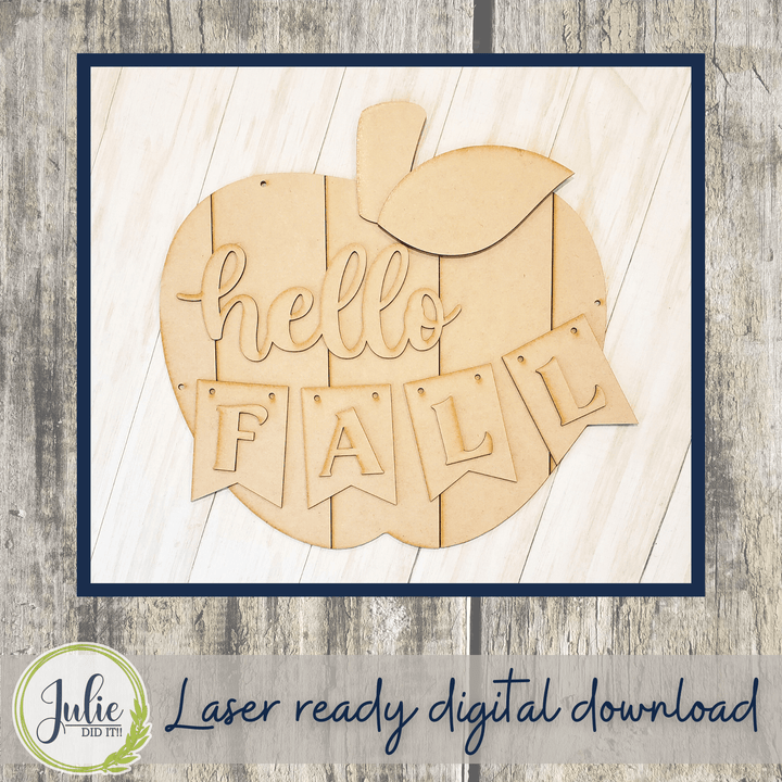 Julie Did It Studios Shiplap Apple Door Hanger - July 2022 Design Subscription