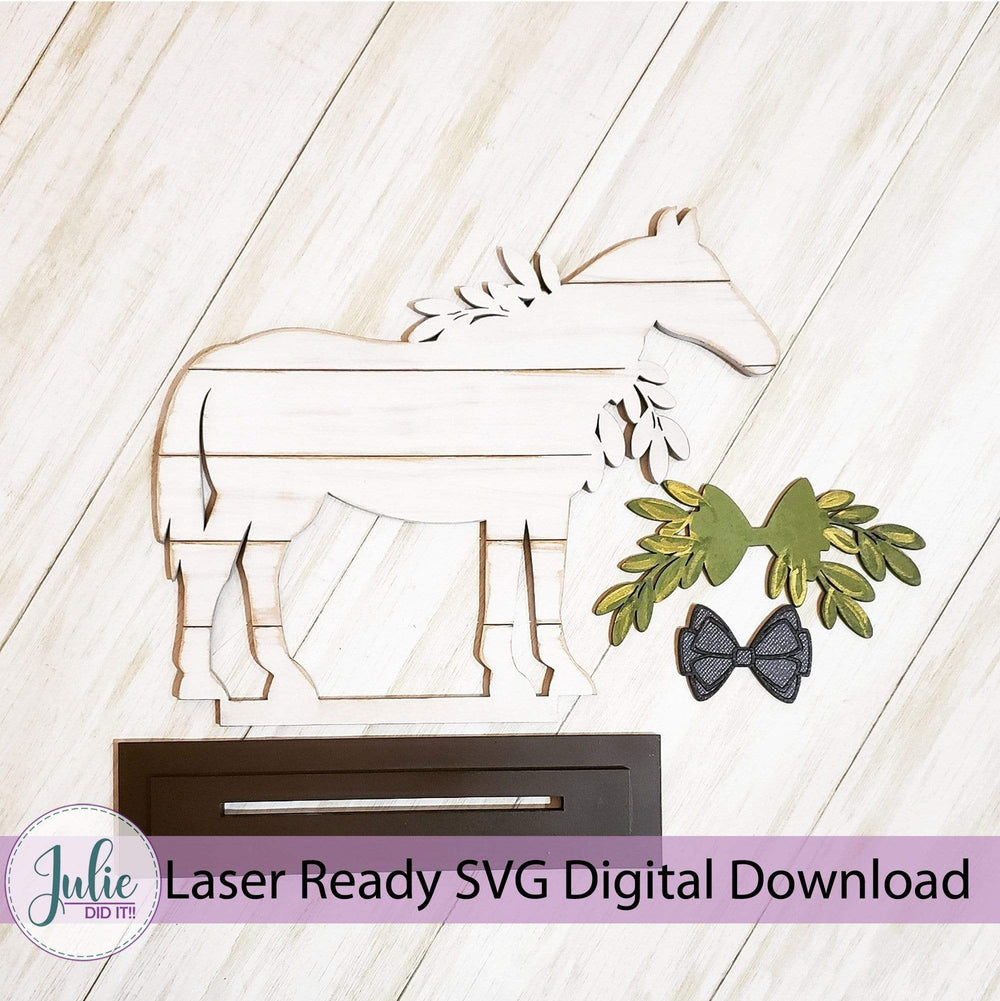 Julie Did It Studios Shiplap Shelf Sitter Horse Shiplap Shelf Sitter