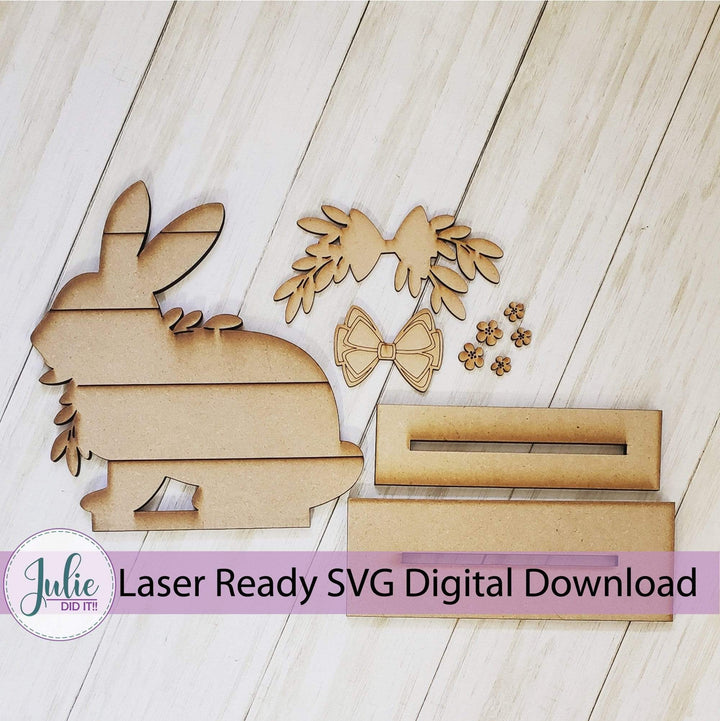 Julie Did It Studios Shiplap Shelf Sitter Rabbit Shiplap Shelf Sitter Bundle (2 Files)