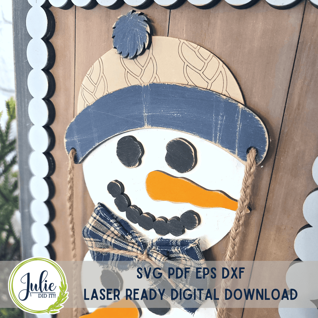 Julie Did It Studios Snowman Stacker - December 2022 Design Studio