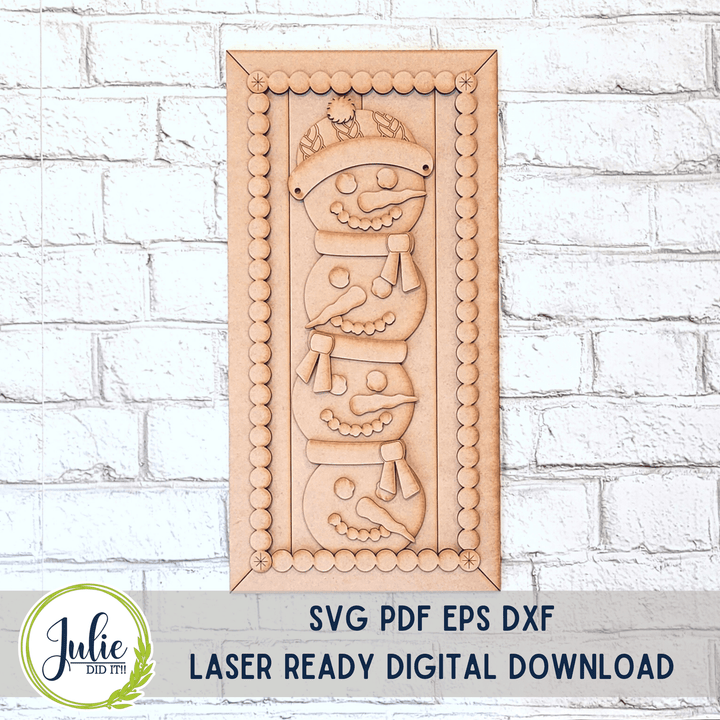 Julie Did It Studios Snowman Stacker - December 2022 Design Studio