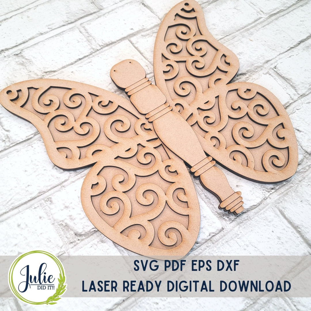 Julie Did It Studios Spindle Butterfly Hanger - March 2023 Design Studio