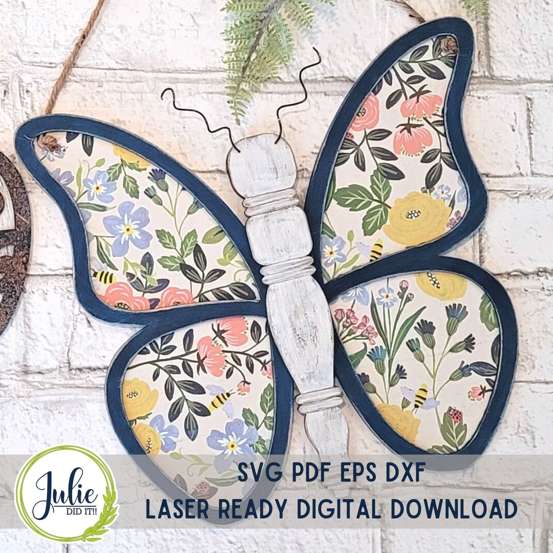 Julie Did It Studios Spindle Butterfly Hanger - March 2023 Design Studio