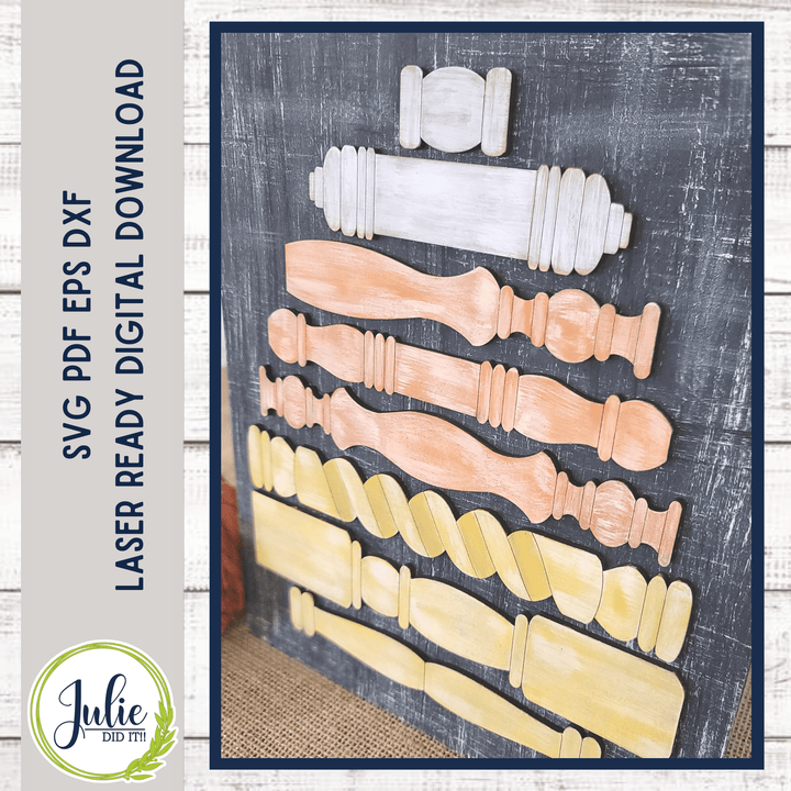 Julie Did It Studios Spindle Candy Corn